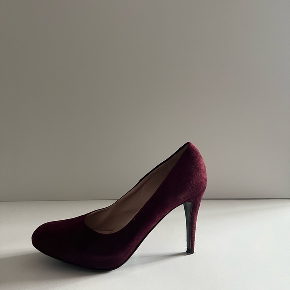 Suede Heels Pumps in Burgundy size 36 - Picture 7 of 10
